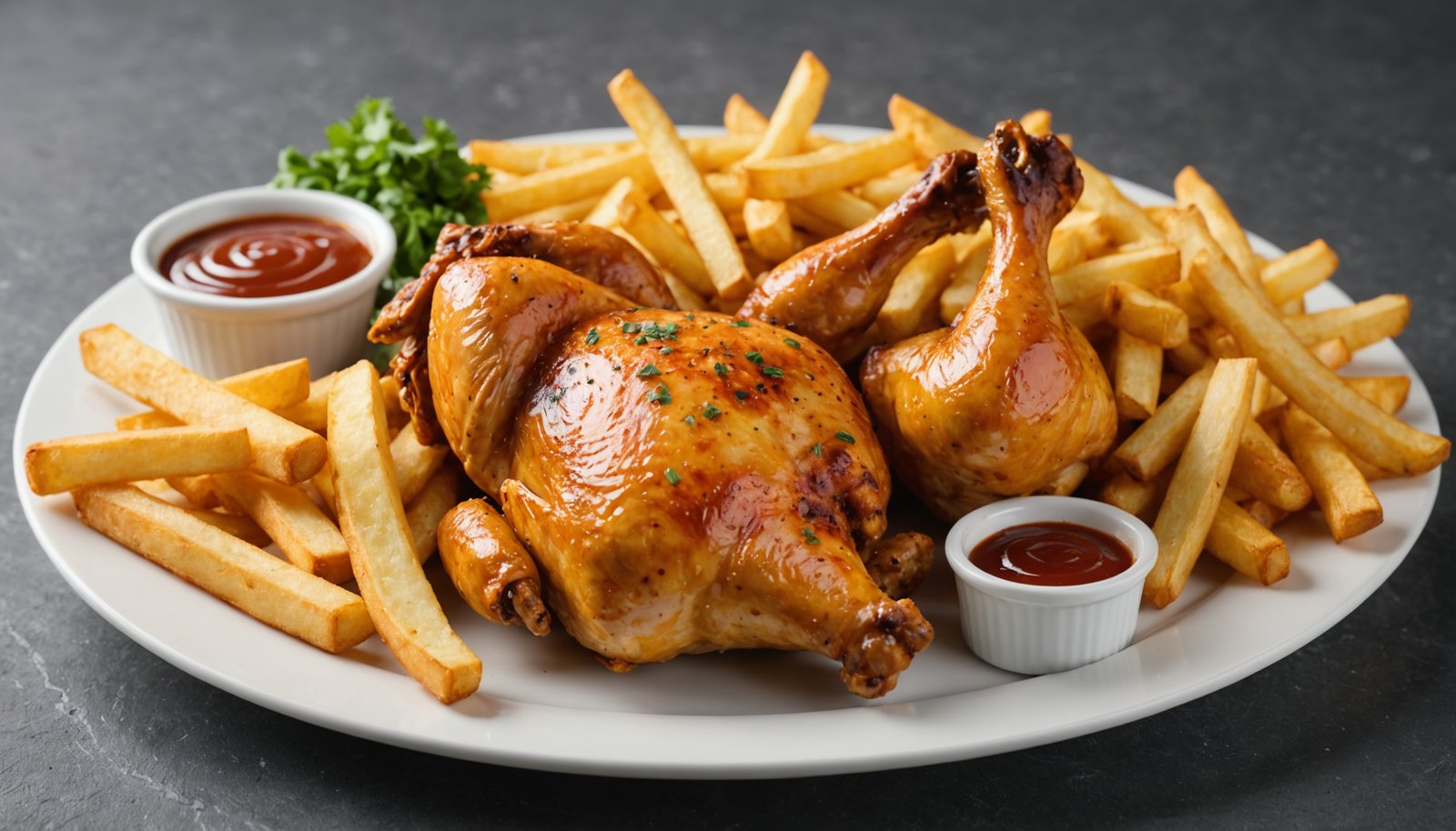 Half Chicken & Chips