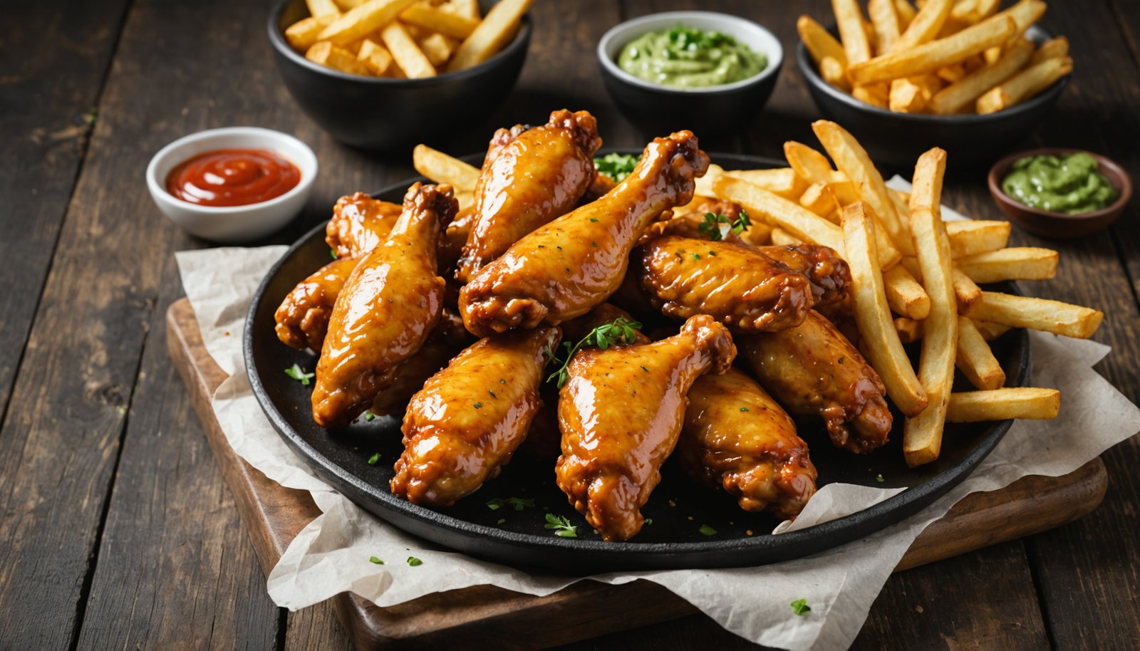 Chicken Wings x2 & Chips